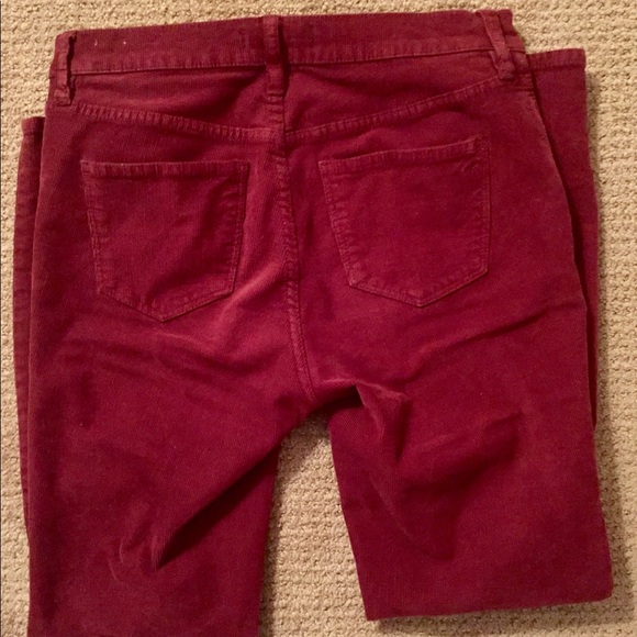 Madewell Burgundy High-Riser Corduroy - Picture 2 of 4